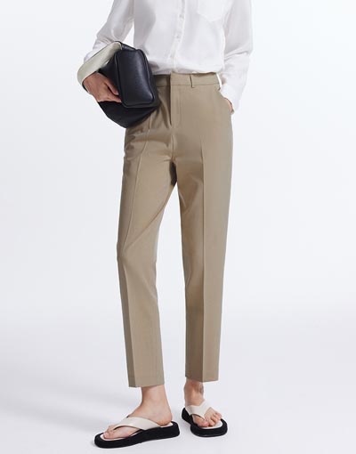 High-waisted dress pants-340